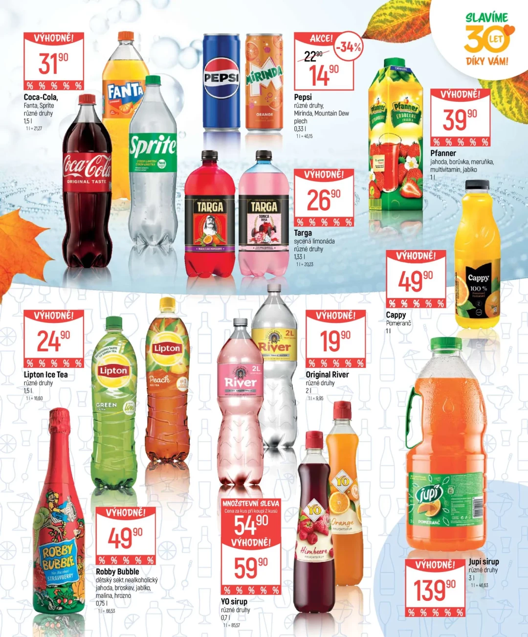 Originální strana 11 z 16 letáku Globus – Globus - Nápoje