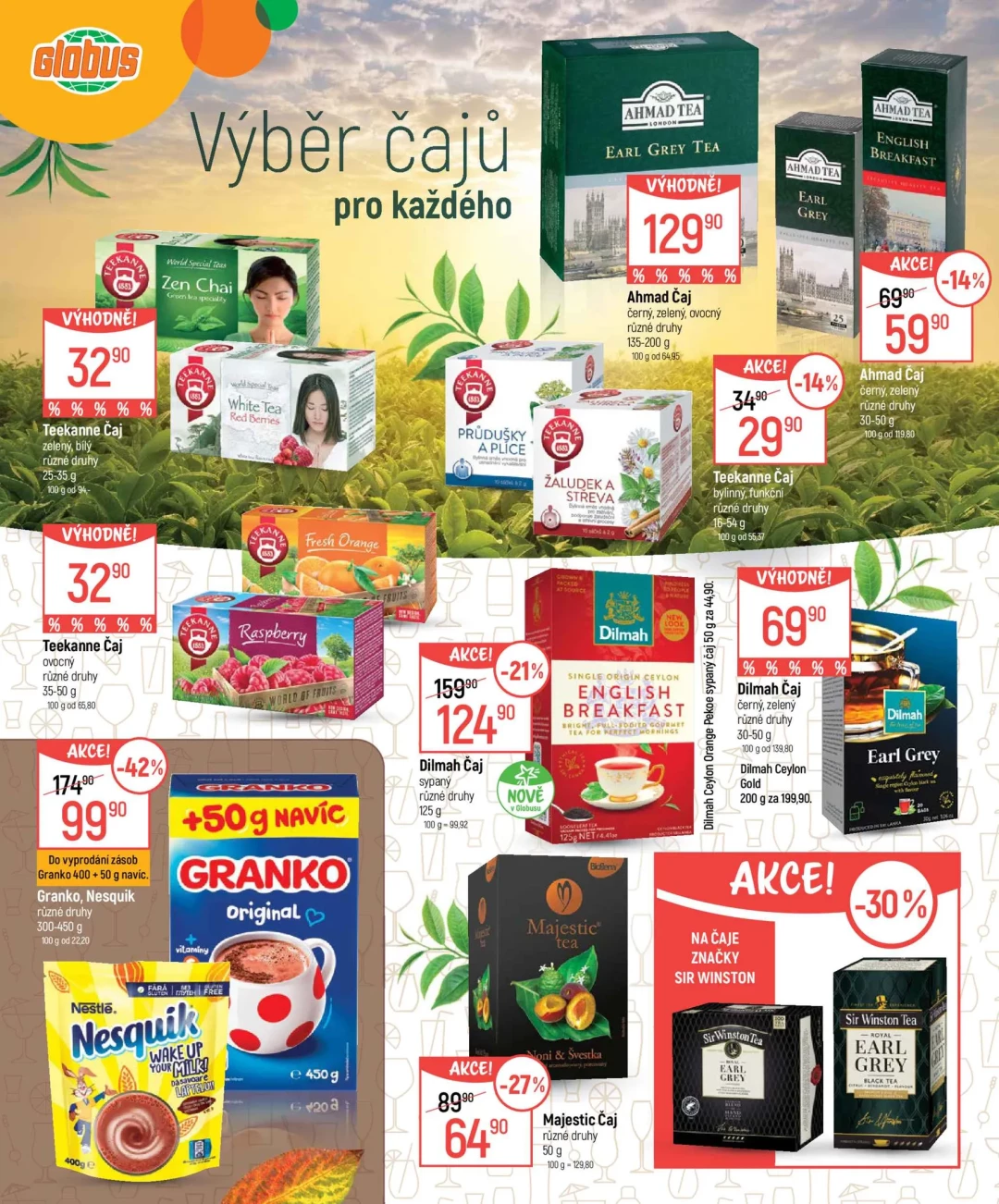 Originální strana 14 z 16 letáku Globus – Globus - Nápoje