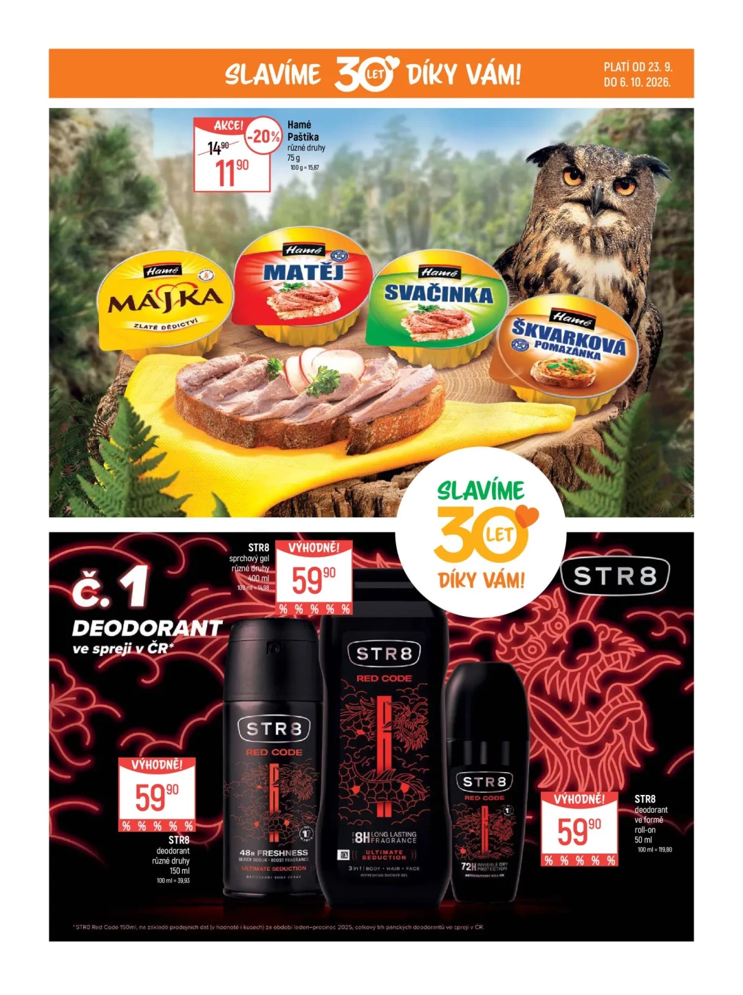Originální strana 4 z 5 letáku Globus – Globus - Slavíme 30 let díky vám