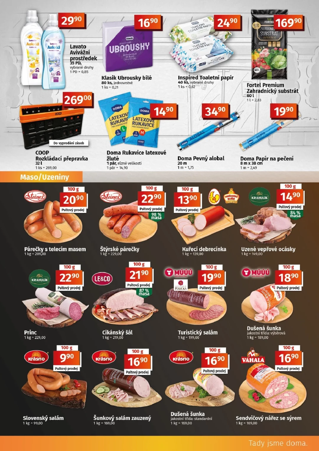 Originální strana 3 z 10 letáku COOP – Coop Tuty a Tip Menu