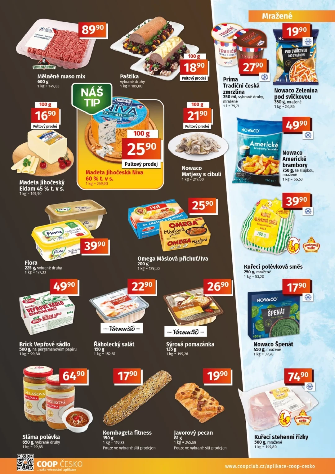 Originální strana 4 z 10 letáku COOP – Coop Tuty a Tip Menu