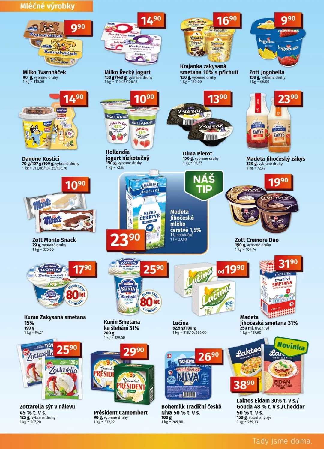 Originální strana 5 z 10 letáku COOP – Coop Tuty a Tip Menu