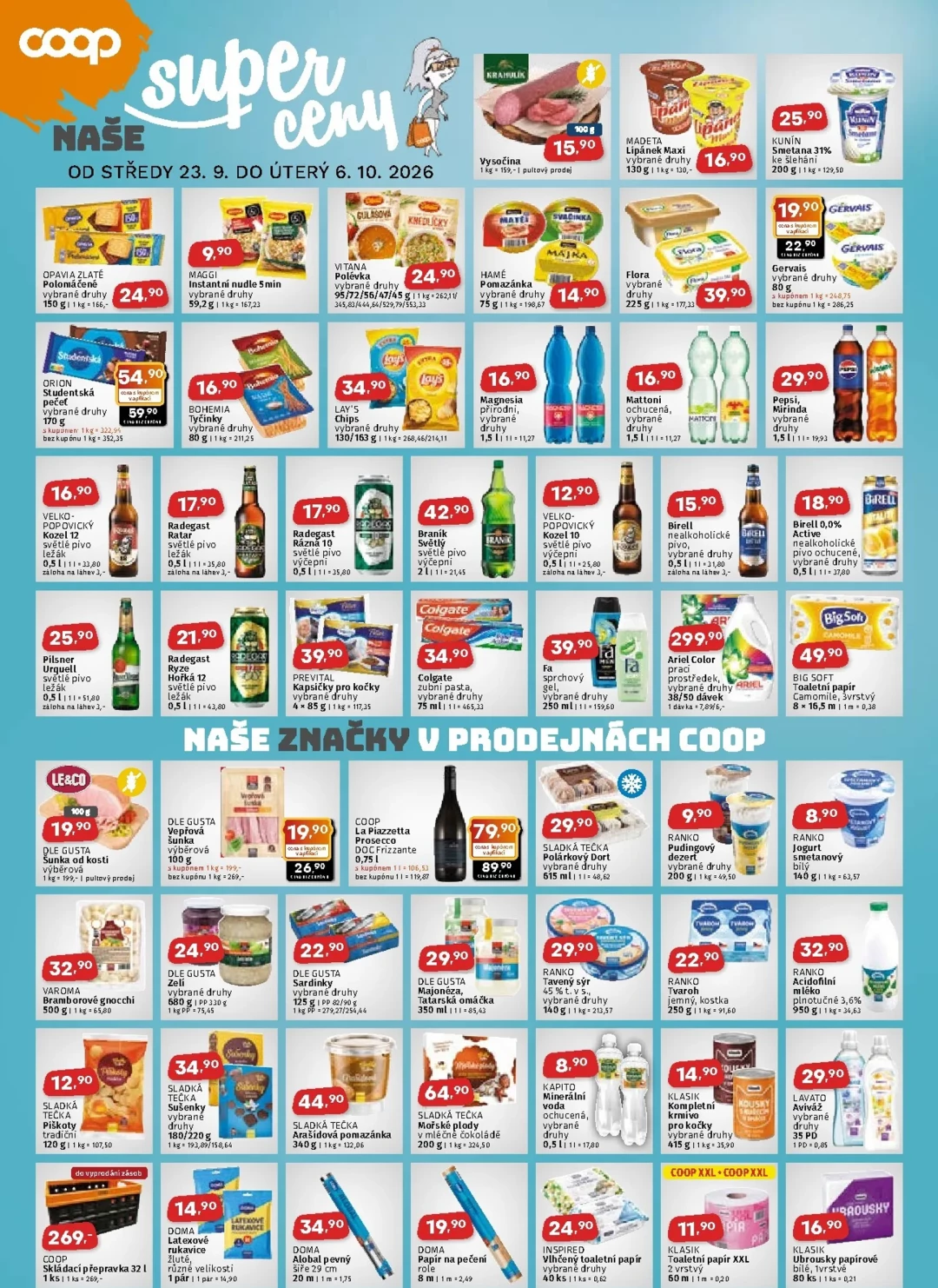 Originální strana 2 z 2 letáku COOP – Coop - Jižní Čechy