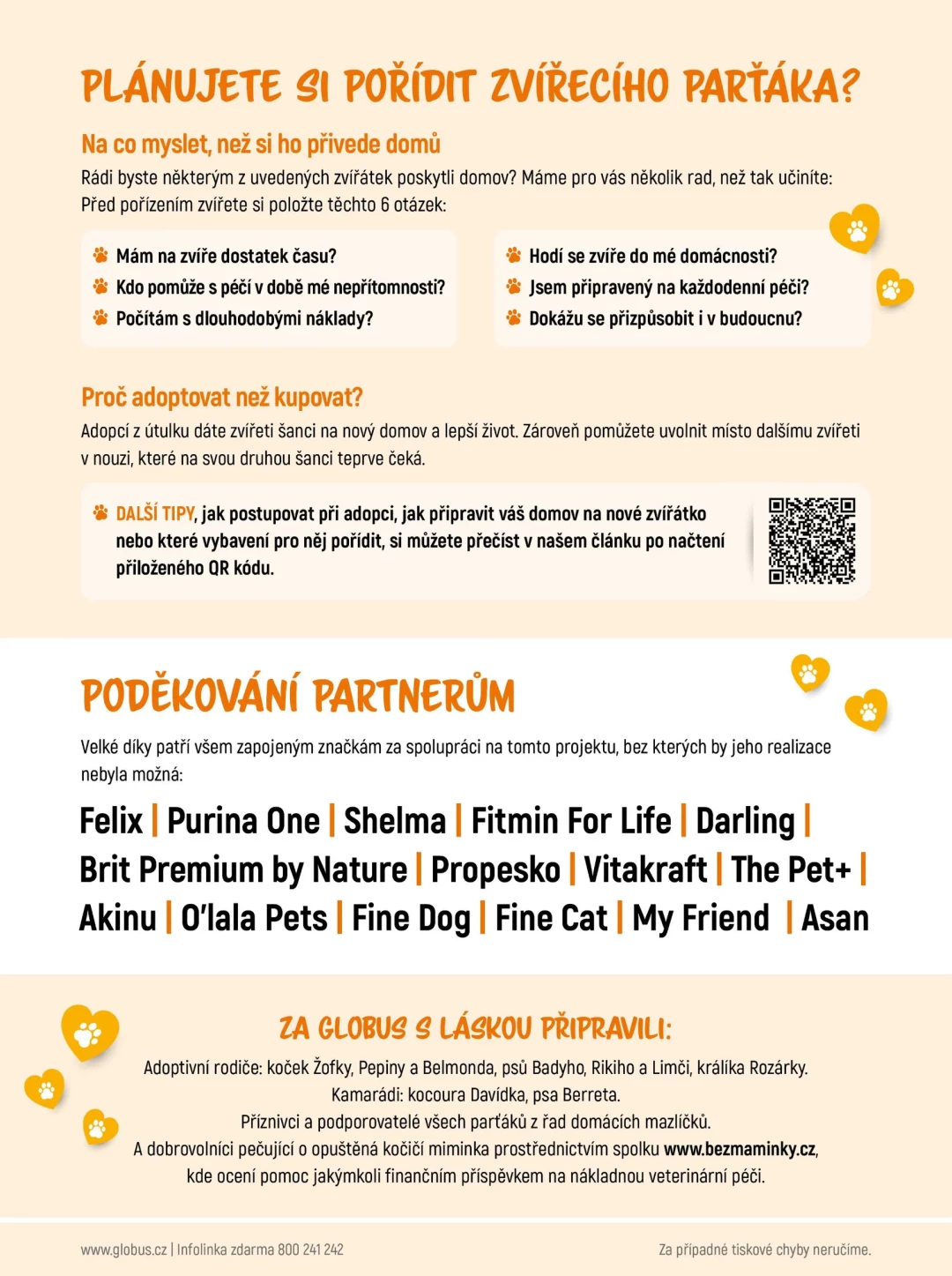 Originální strana 18 z 18 letáku Globus – Globus - Adoptujte kamaráda