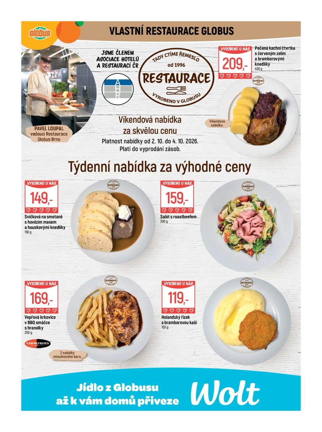 Originální strana 7 z 51 letáku Globus – Globus Brno
