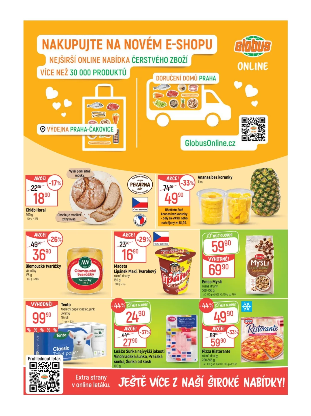 Originální strana 2 z 51 letáku Globus – Globus Praha–Čakovice