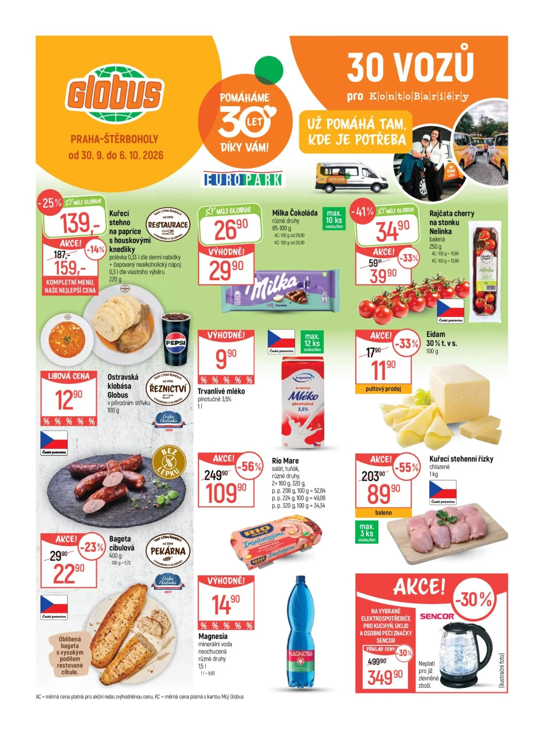 Originální strana 1 z 46 letáku Globus – Globus Praha–Štěrboholy