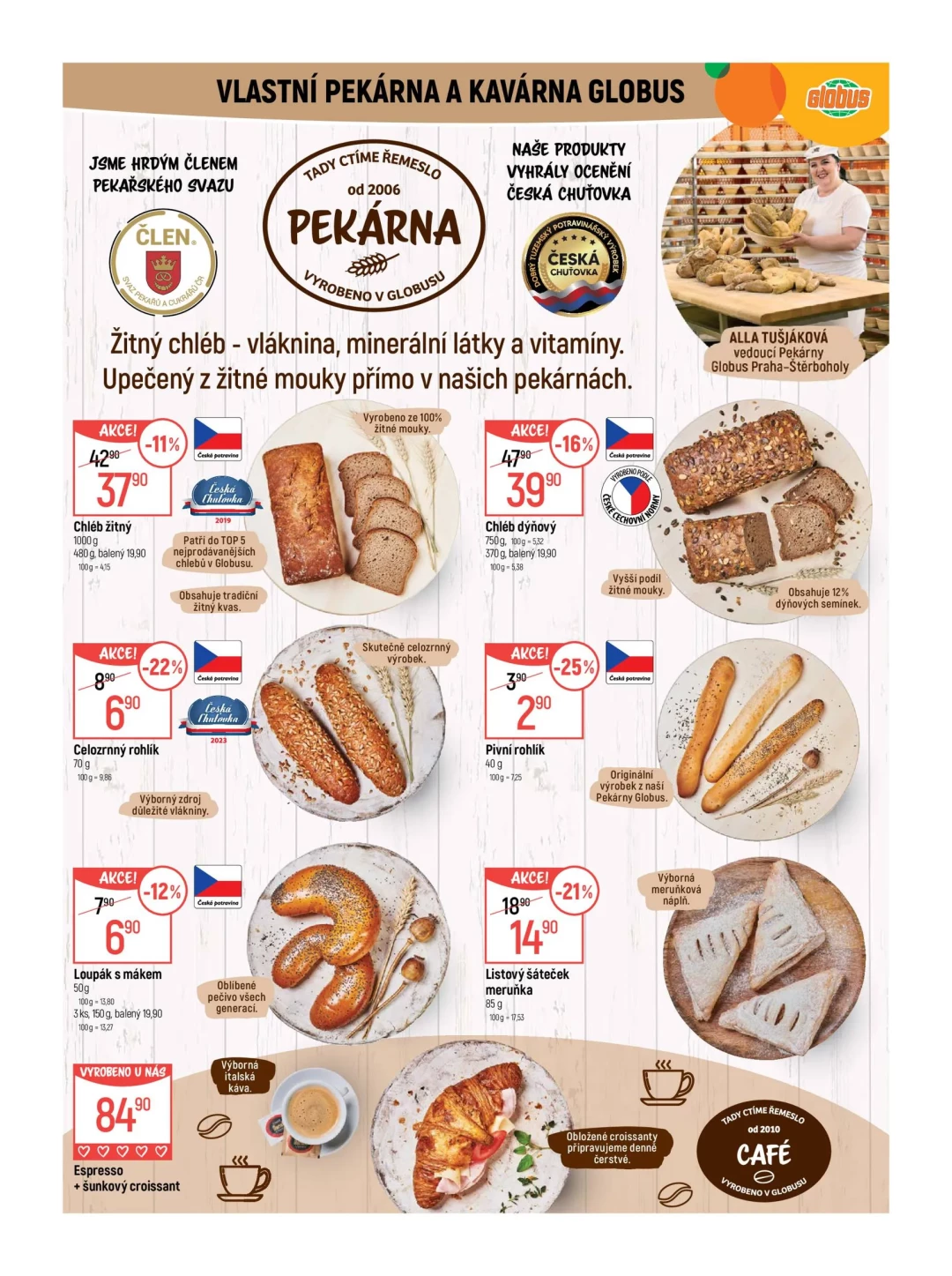 Originální strana 6 z 46 letáku Globus – Globus Praha–Štěrboholy