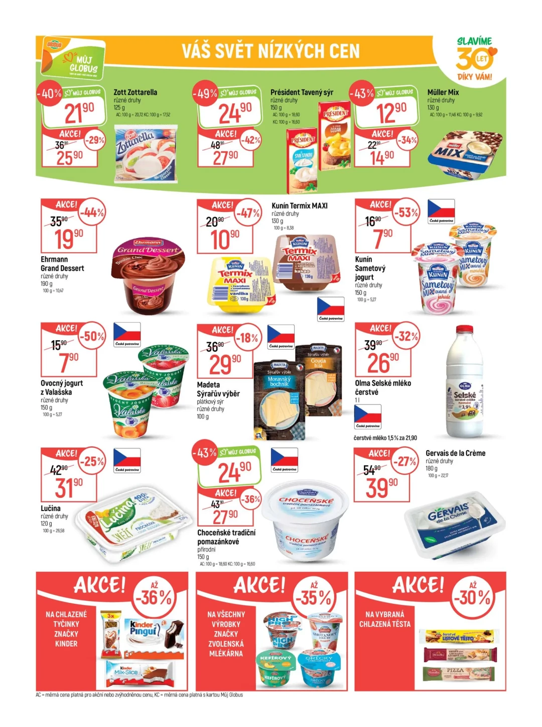 Originální strana 25 z 46 letáku Globus – Globus Praha–Štěrboholy