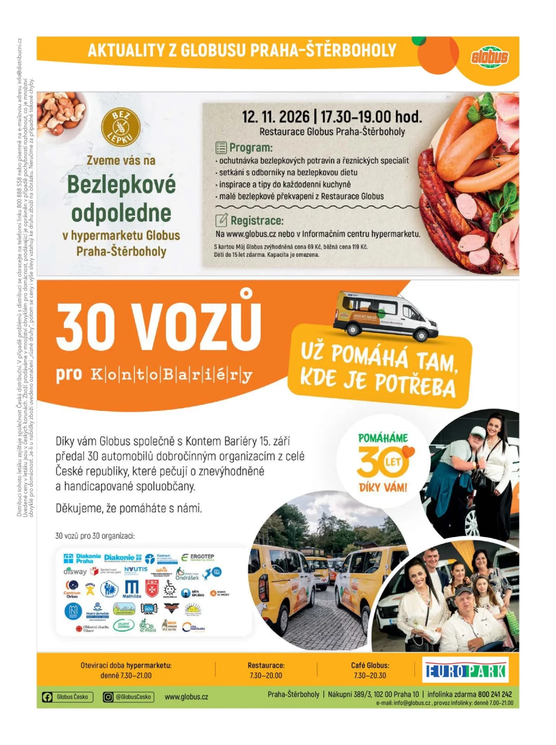 Originální strana 40 z 46 letáku Globus – Globus Praha–Štěrboholy