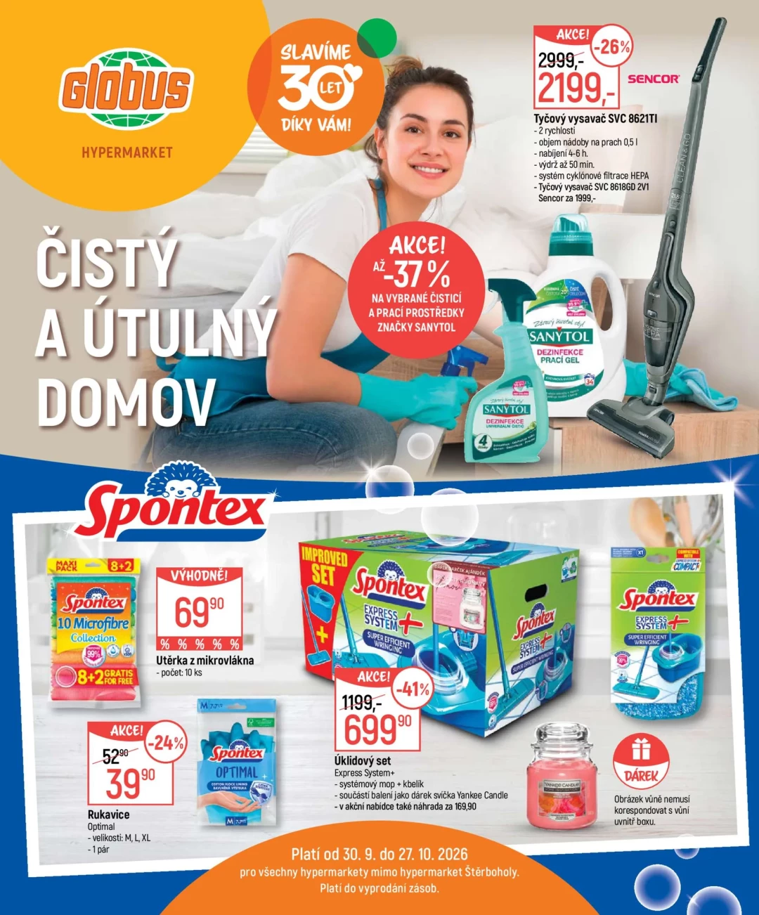Originální strana 1 z 12 letáku Globus – Globus - Čistý a útulný domov