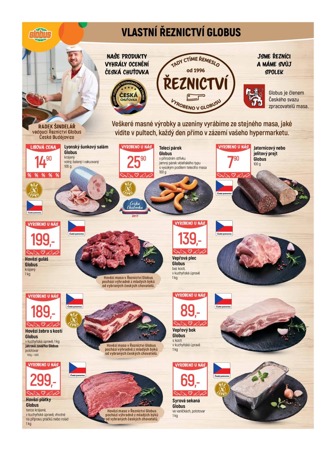Originální strana 5 z 51 letáku Globus – Globus České Budějovice