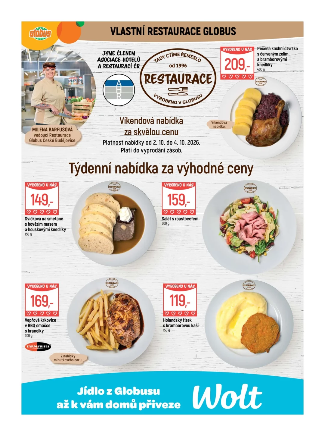 Originální strana 7 z 51 letáku Globus – Globus České Budějovice