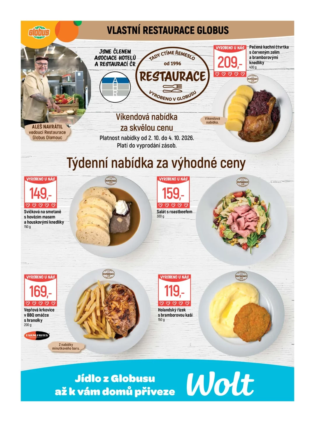 Originální strana 7 z 51 letáku Globus – Globus Olomouc