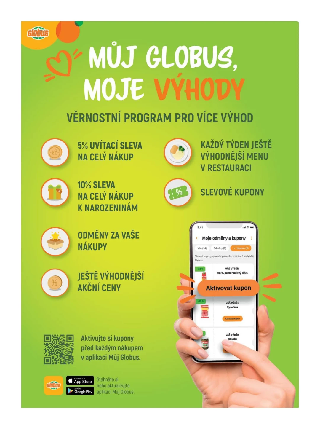 Originální strana 43 z 51 letáku Globus – Globus Liberec