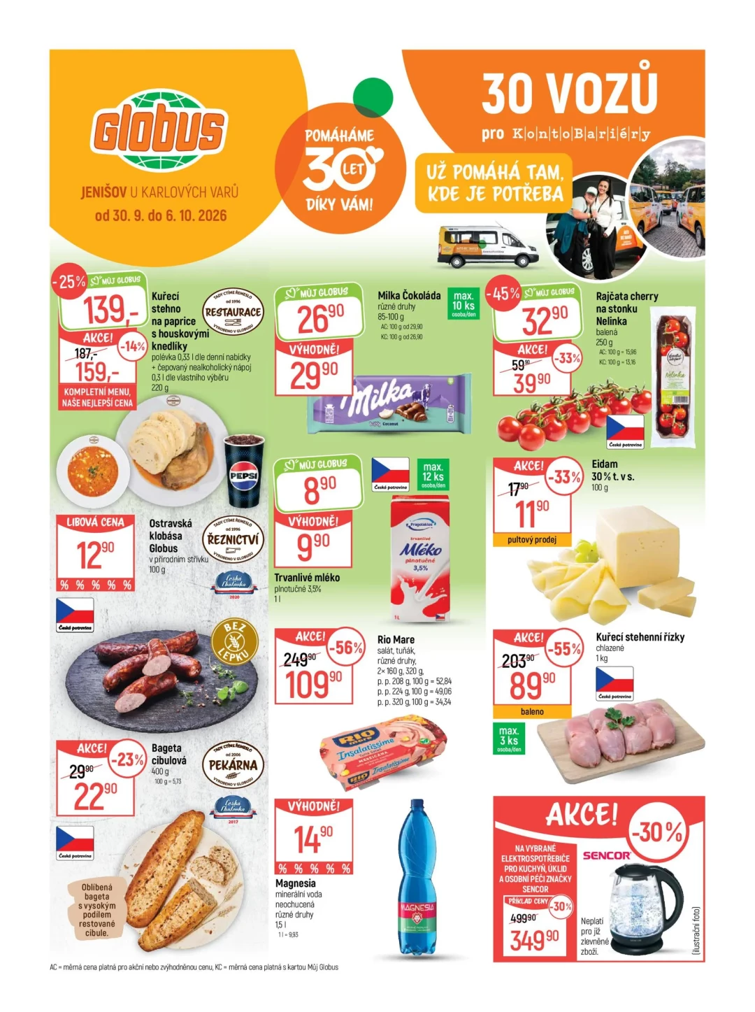 Originální strana 1 z 51 letáku Globus – Globus Karlovy Vary–Jenišov