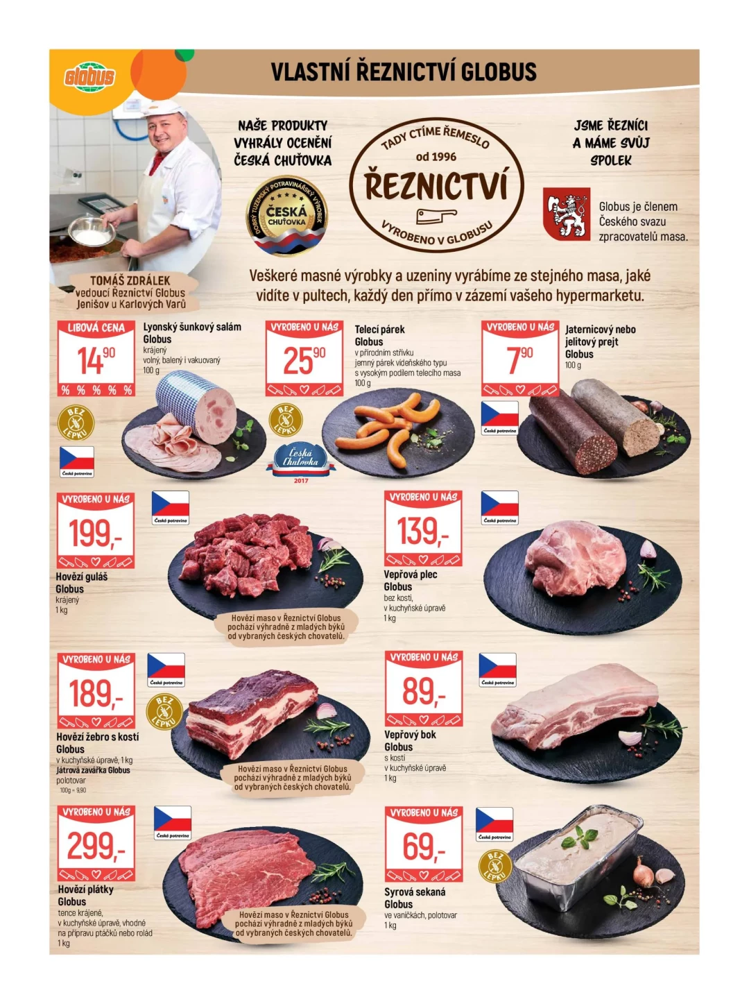 Originální strana 5 z 51 letáku Globus – Globus Karlovy Vary–Jenišov