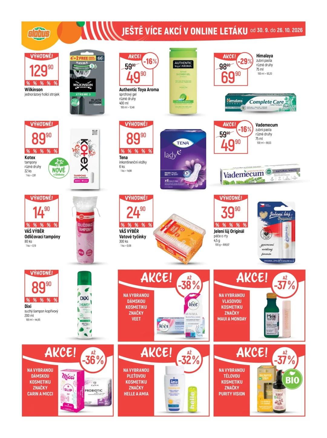 Originální strana 48 z 51 letáku Globus – Globus Karlovy Vary–Jenišov