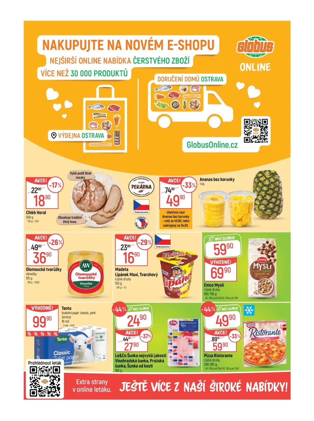 Originální strana 2 z 51 letáku Globus – Globus - Ostrava