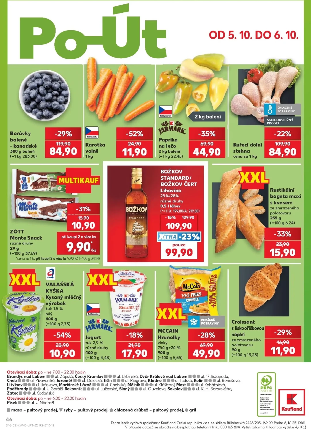 Originální strana 46 z 54 letáku Kaufland – Kaufland - Kolín