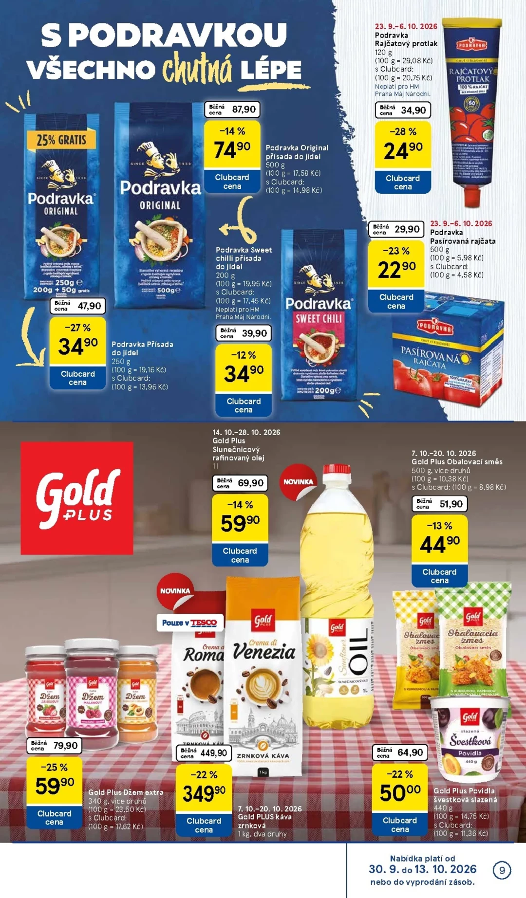 Originální strana 9 z 26 letáku Tesco – Tesco - Značky, které máte rádi