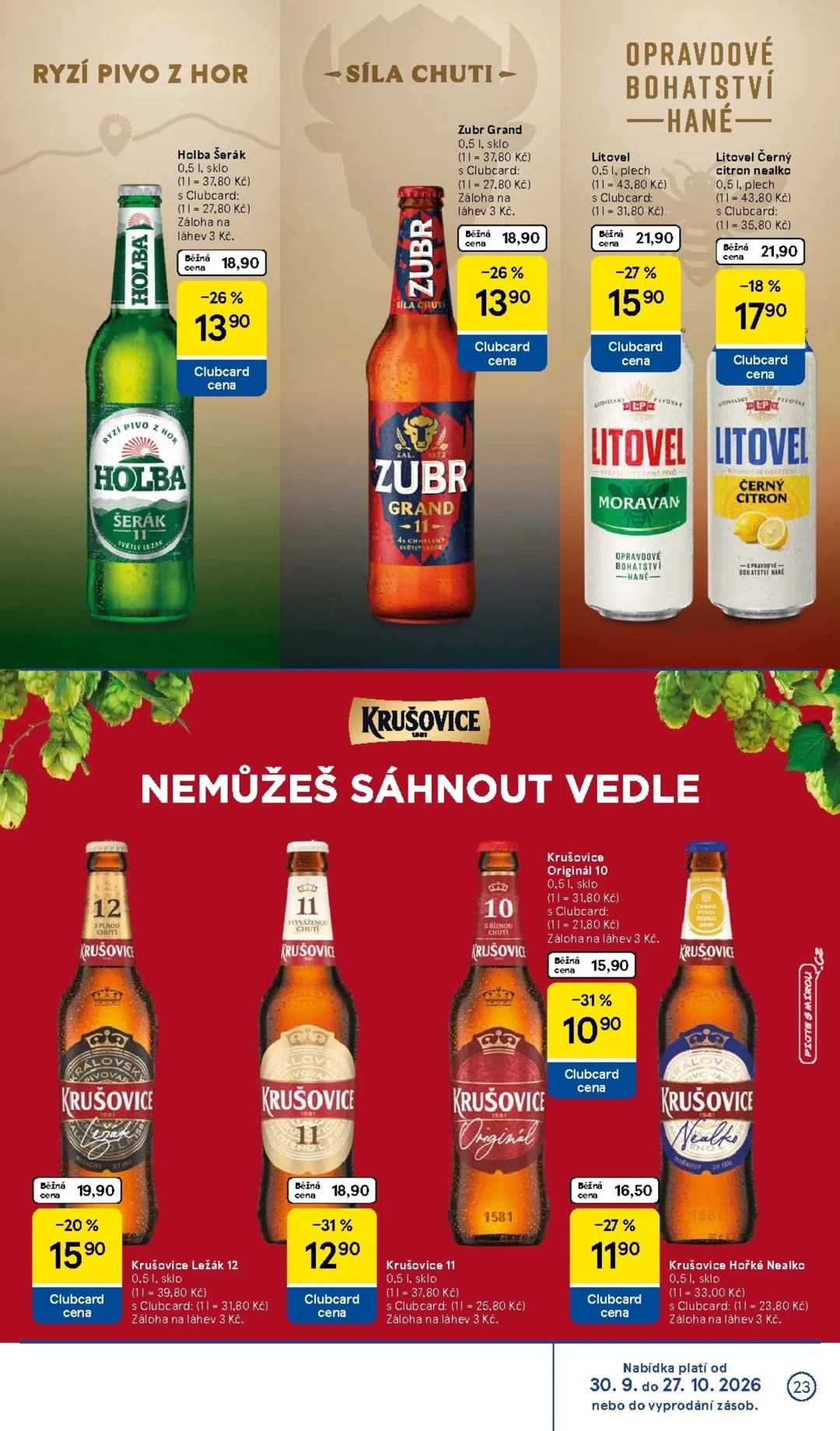 Originální strana 23 z 26 letáku Tesco – Tesco - Značky, které máte rádi