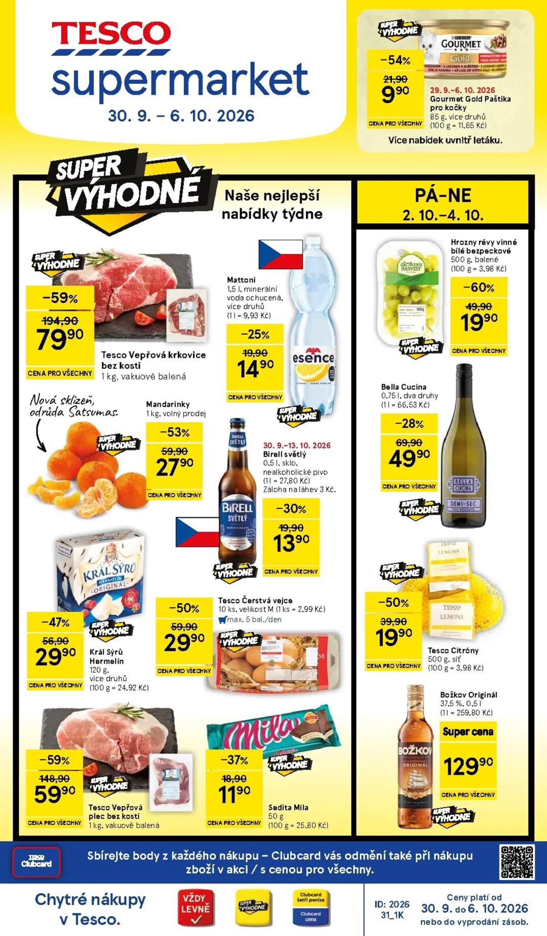 Originální strana 1 z 16 letáku Tesco – Tesco supermarket
