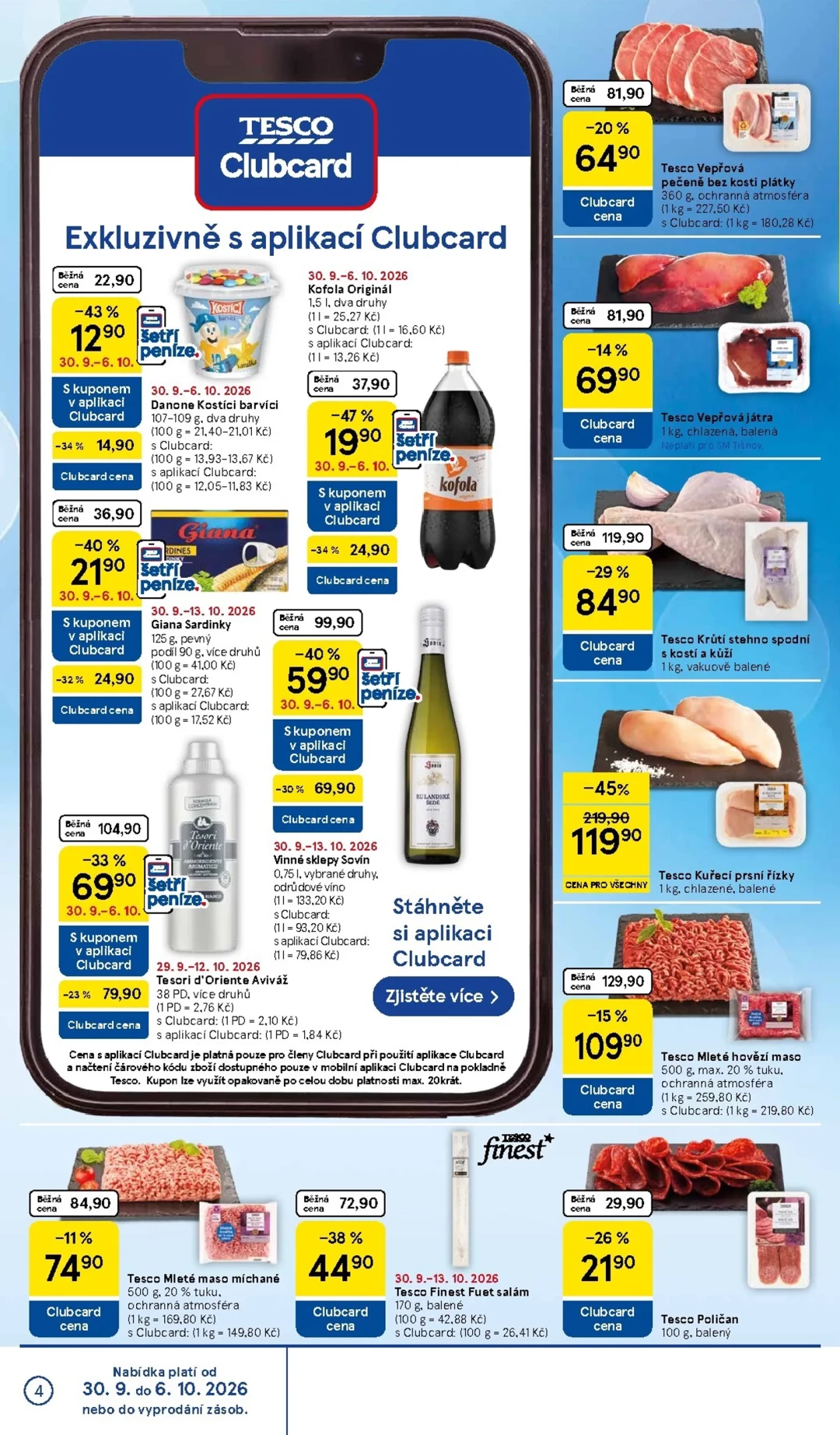 Originální strana 4 z 16 letáku Tesco – Tesco supermarket