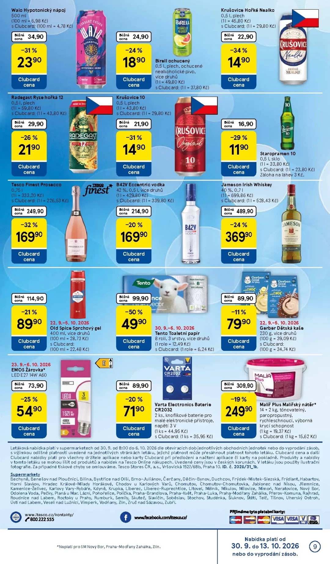 Originální strana 9 z 16 letáku Tesco – Tesco supermarket