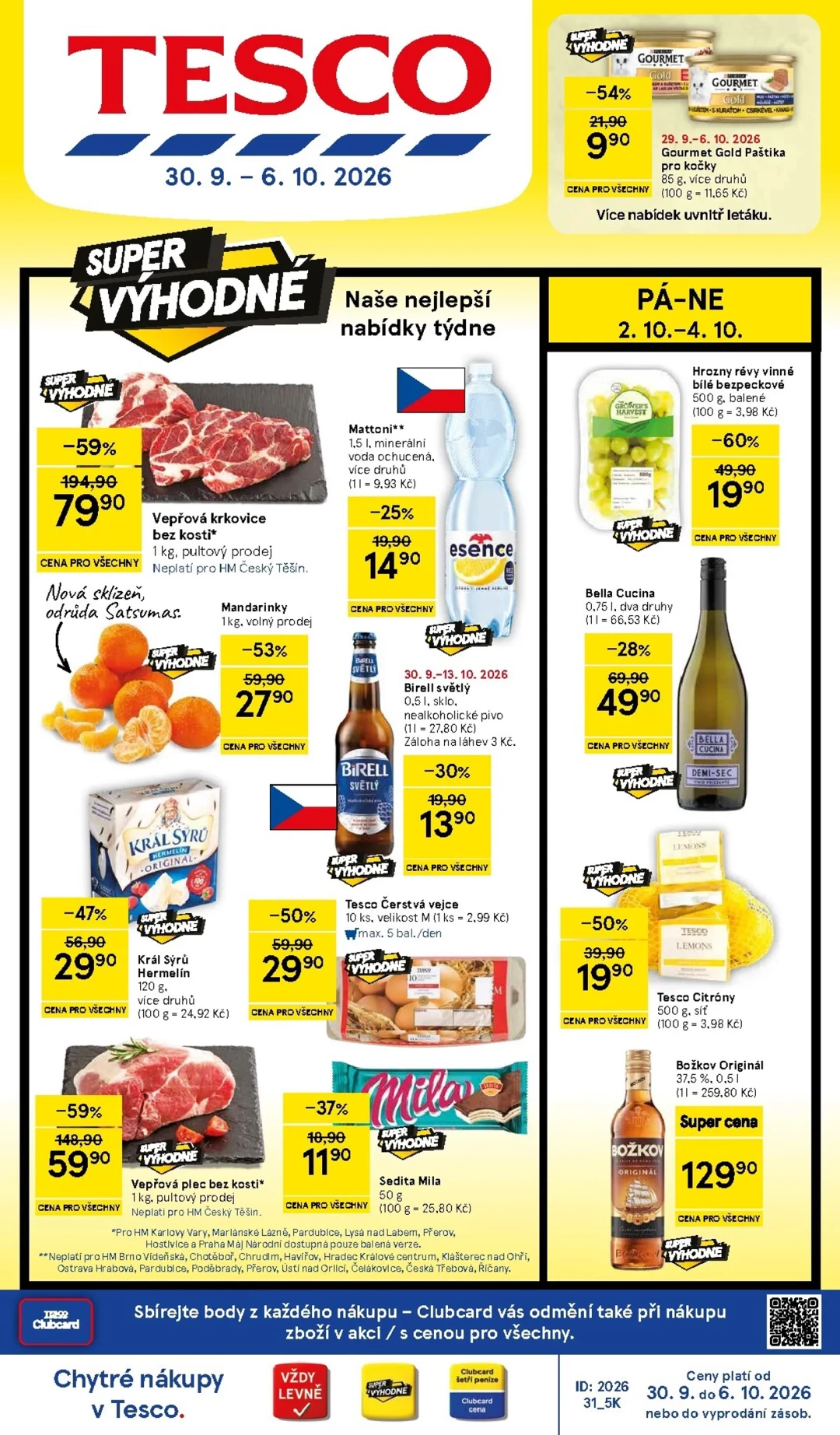Originální strana 1 z 36 letáku Tesco – Tesco
