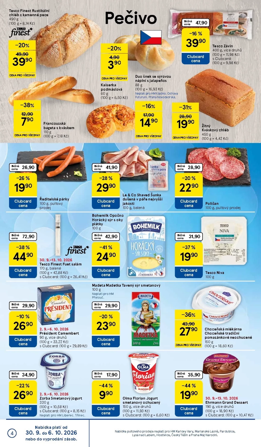 Originální strana 4 z 36 letáku Tesco – Tesco