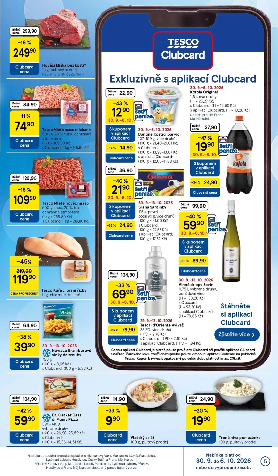 Originální strana 5 z 36 letáku Tesco – Tesco