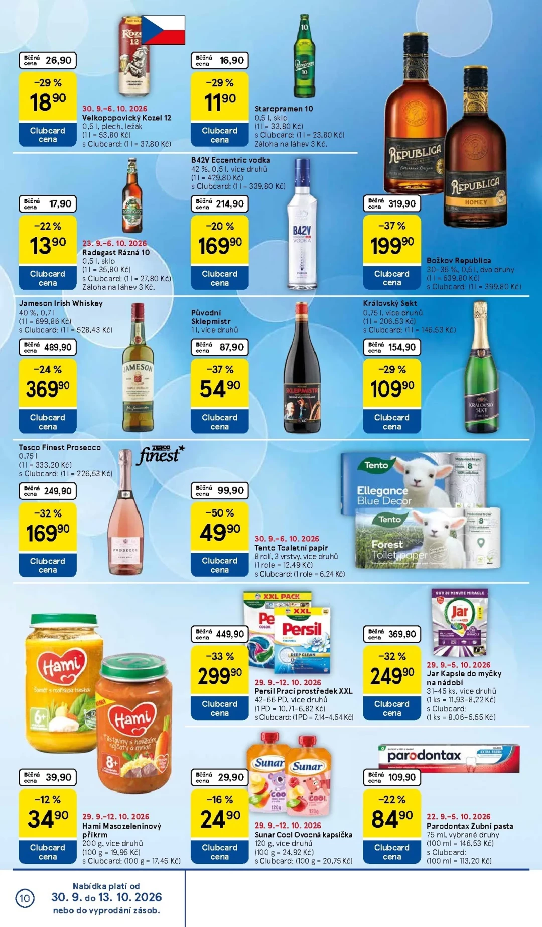 Originální strana 10 z 36 letáku Tesco – Tesco
