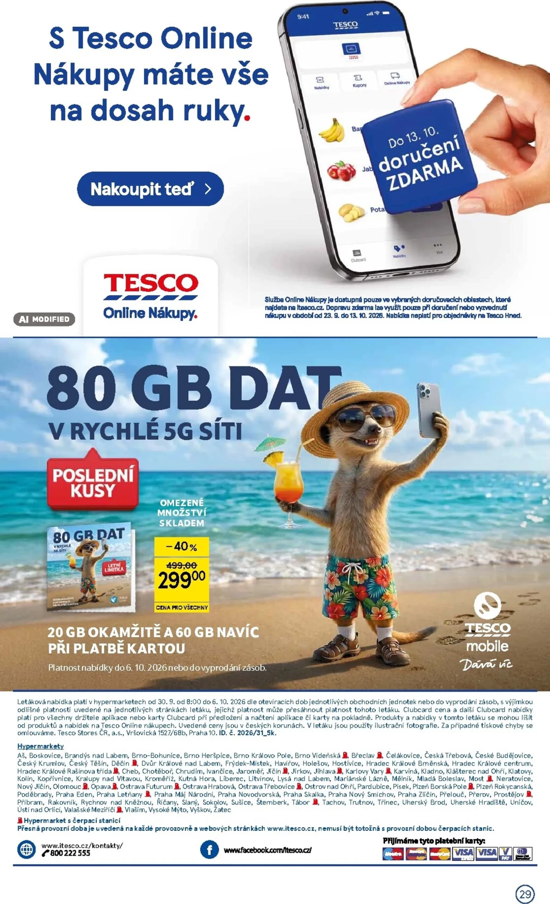 Originální strana 29 z 36 letáku Tesco – Tesco