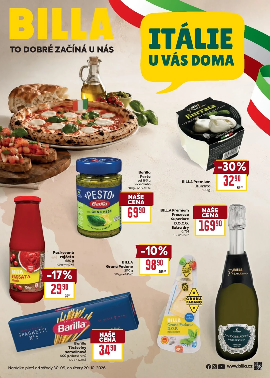 Originální strana 1 z 16 letáku Billa – Billa - Itálie