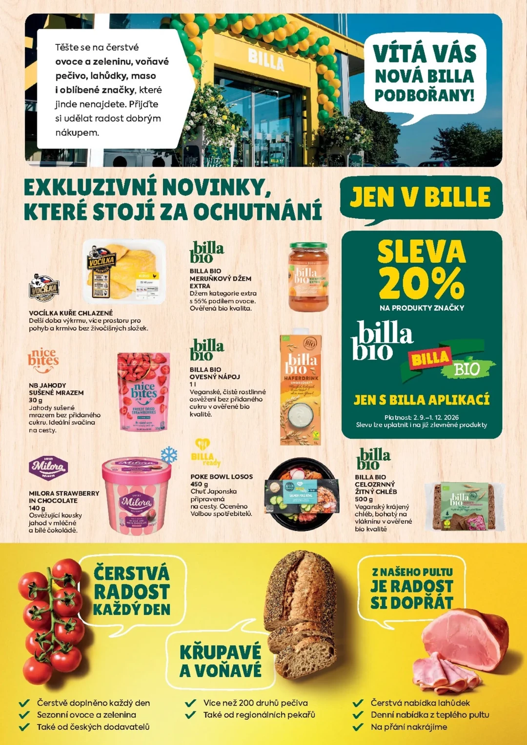 Originální strana 2 z 4 letáku Billa – Billa - Podbořany