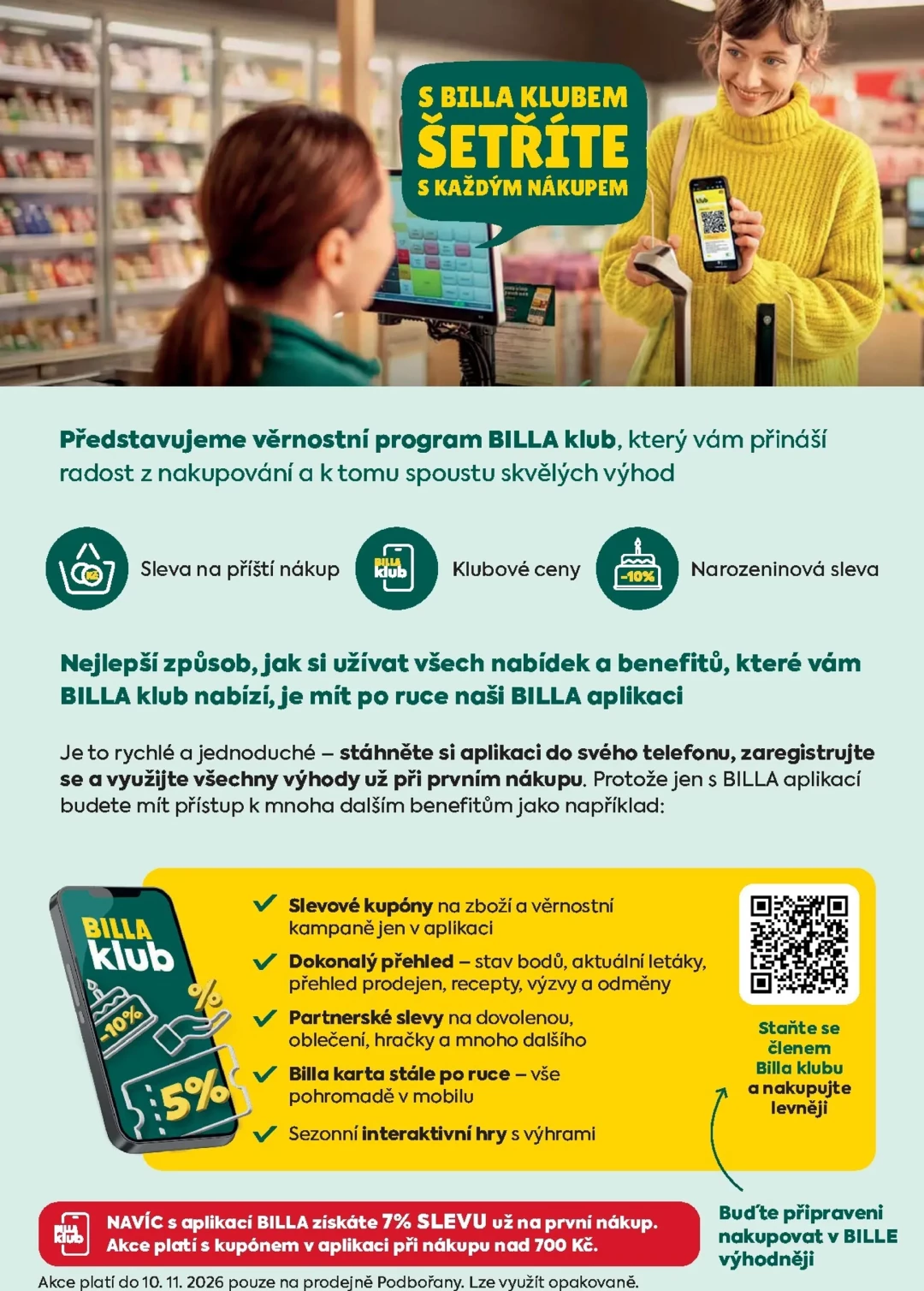 Originální strana 3 z 4 letáku Billa – Billa - Podbořany