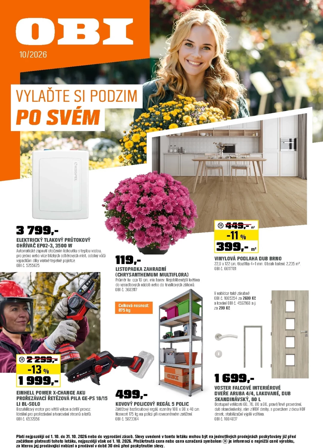 Originální strana 1 z 28 letáku OBI – OBI - Vylaďte si podzim po svém