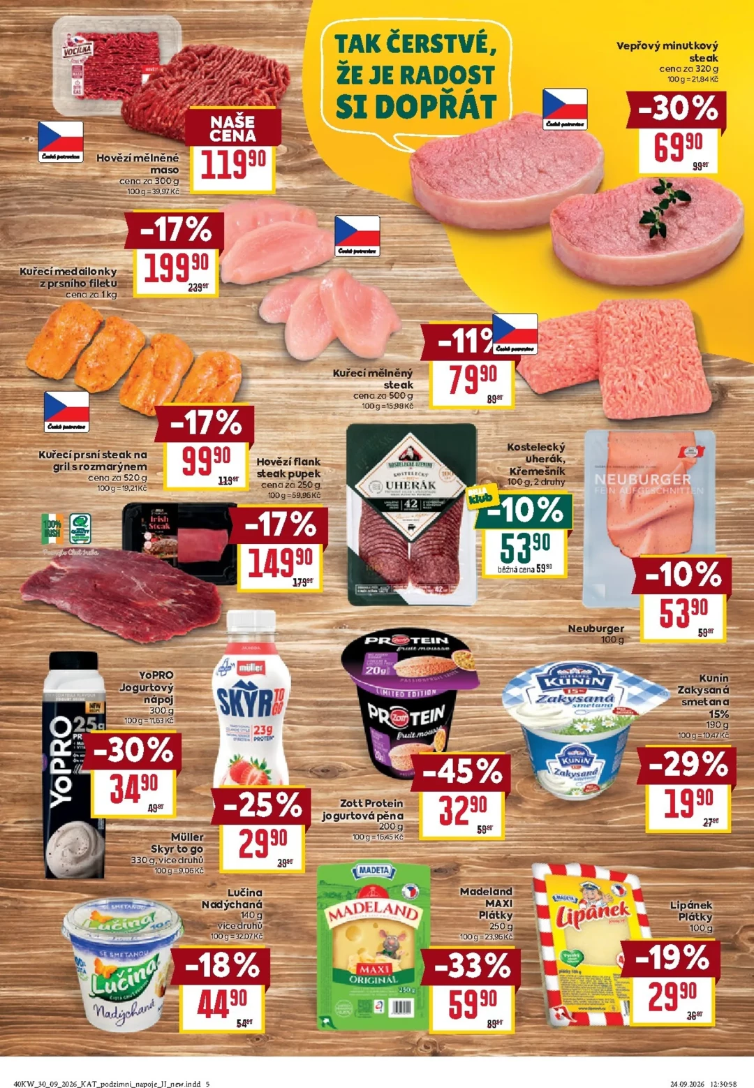 Originální strana 5 z 28 letáku Billa – Billa - Katalog: Podzimní nápoje