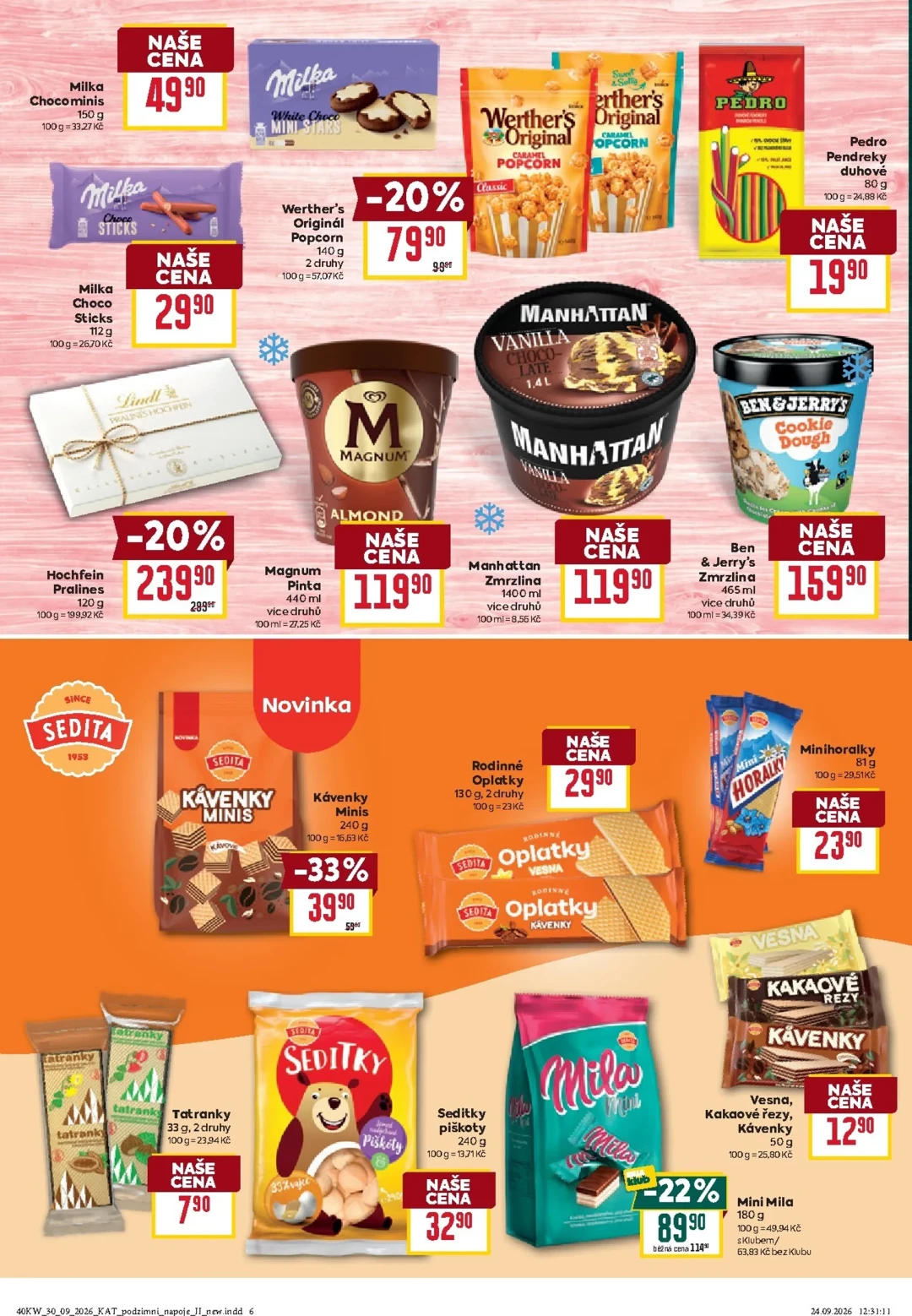 Originální strana 6 z 28 letáku Billa – Billa - Katalog: Podzimní nápoje