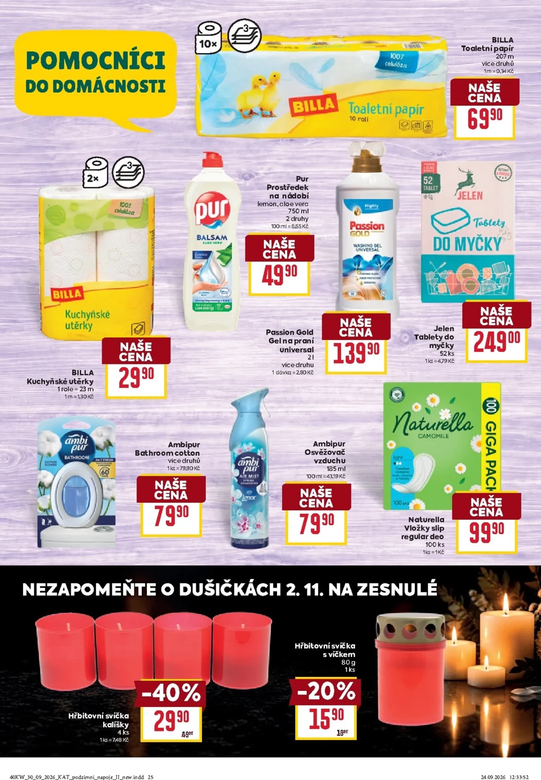 Originální strana 25 z 28 letáku Billa – Billa - Katalog: Podzimní nápoje
