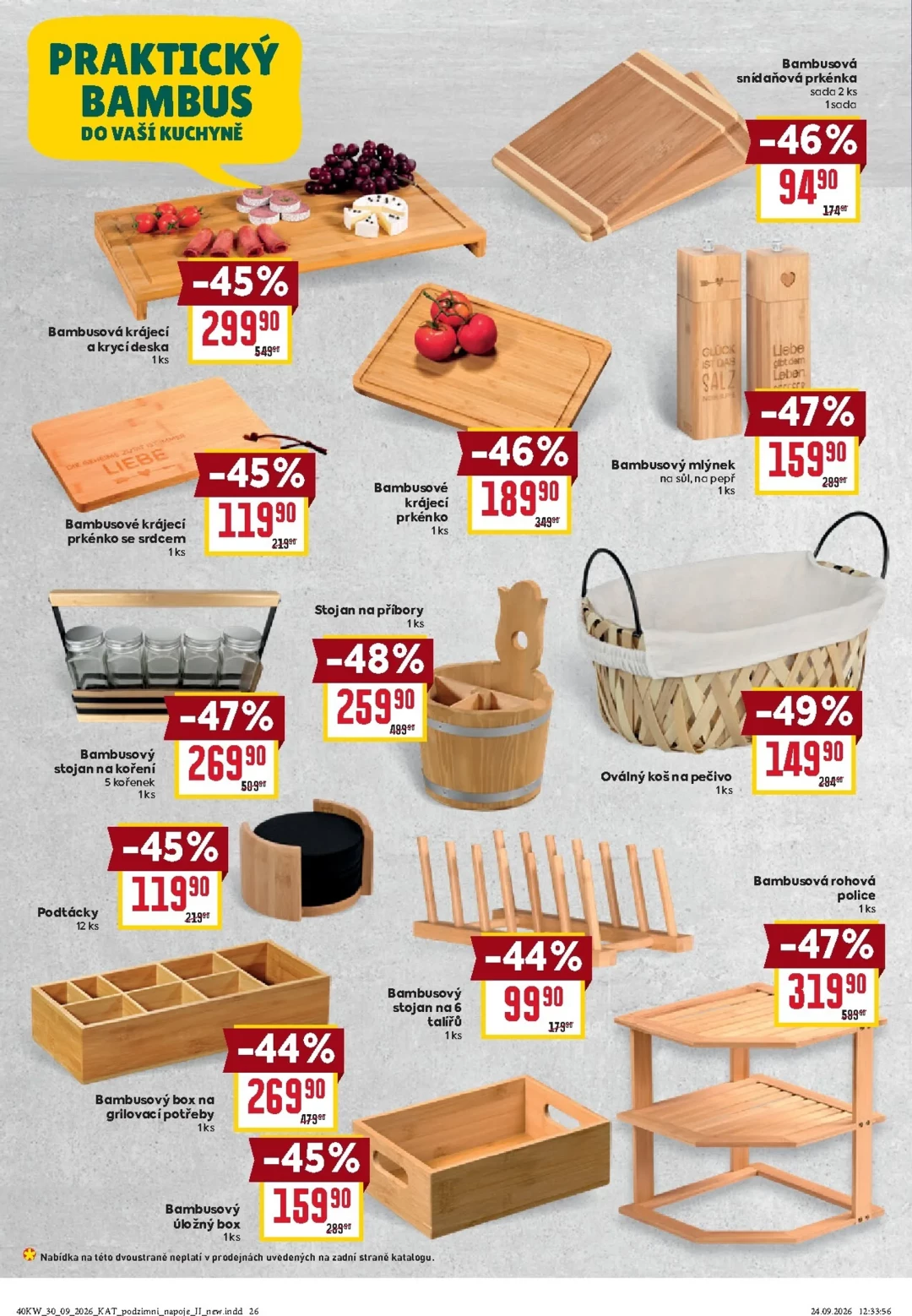 Originální strana 26 z 28 letáku Billa – Billa - Katalog: Podzimní nápoje