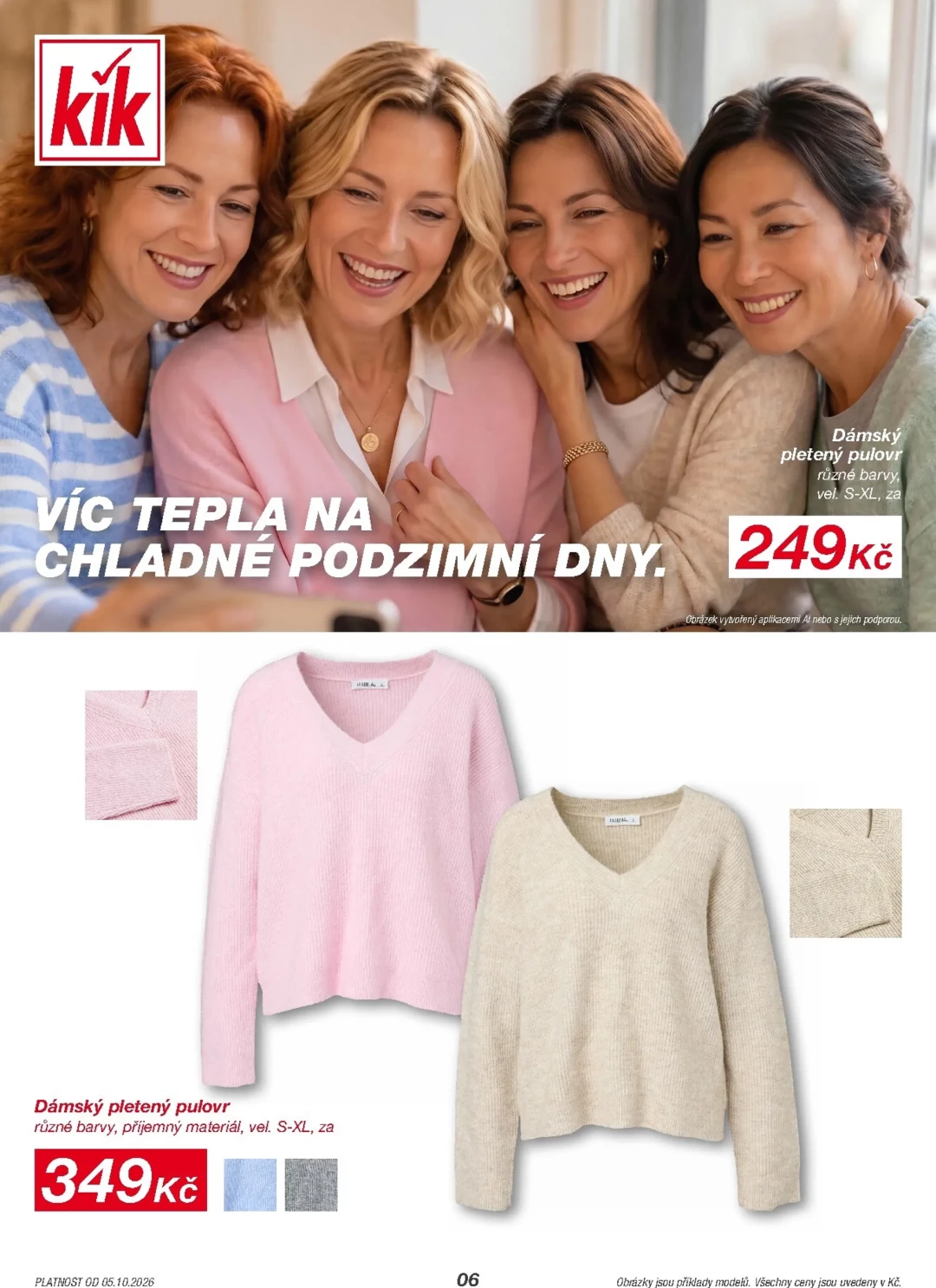 Originální strana 6 z 10 letáku KiK – KiK