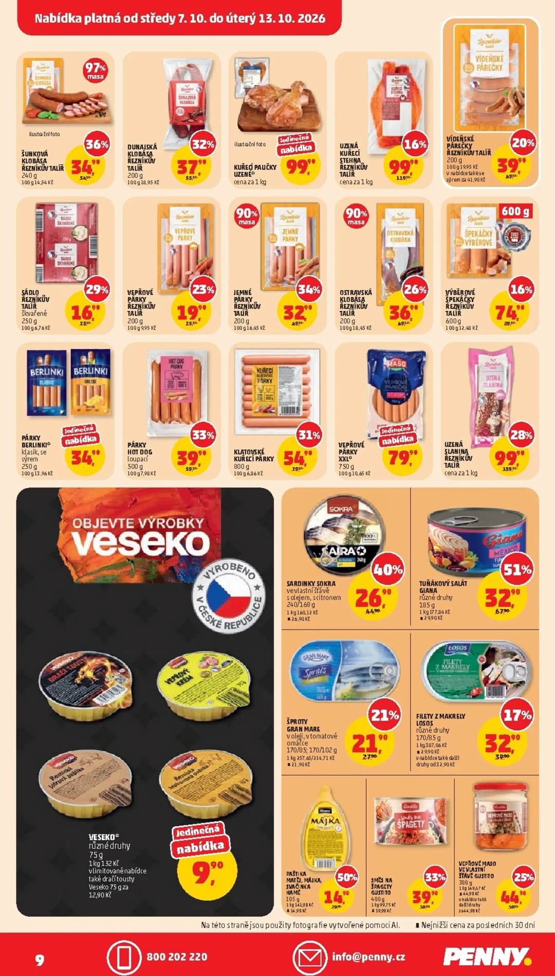 Originální strana 9 z 38 letáku Penny – PENNY