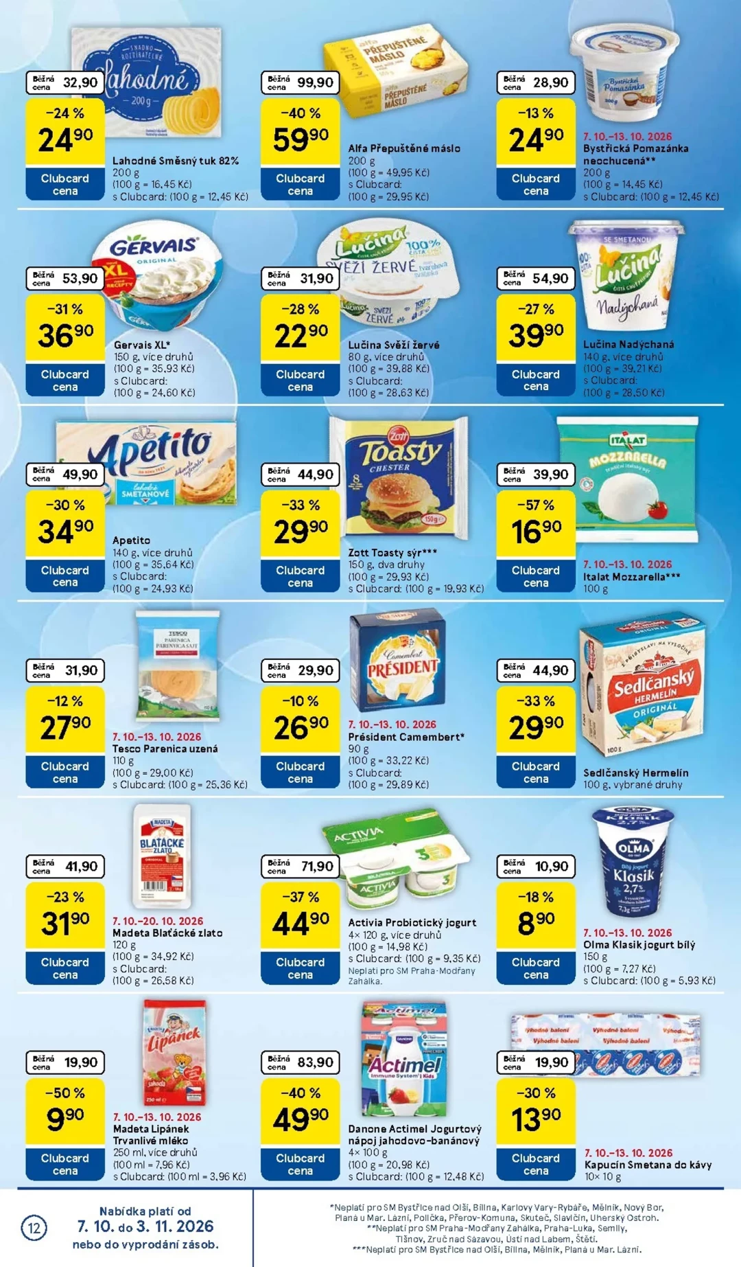 Originální strana 12 z 16 letáku Tesco – Tesco supermarket