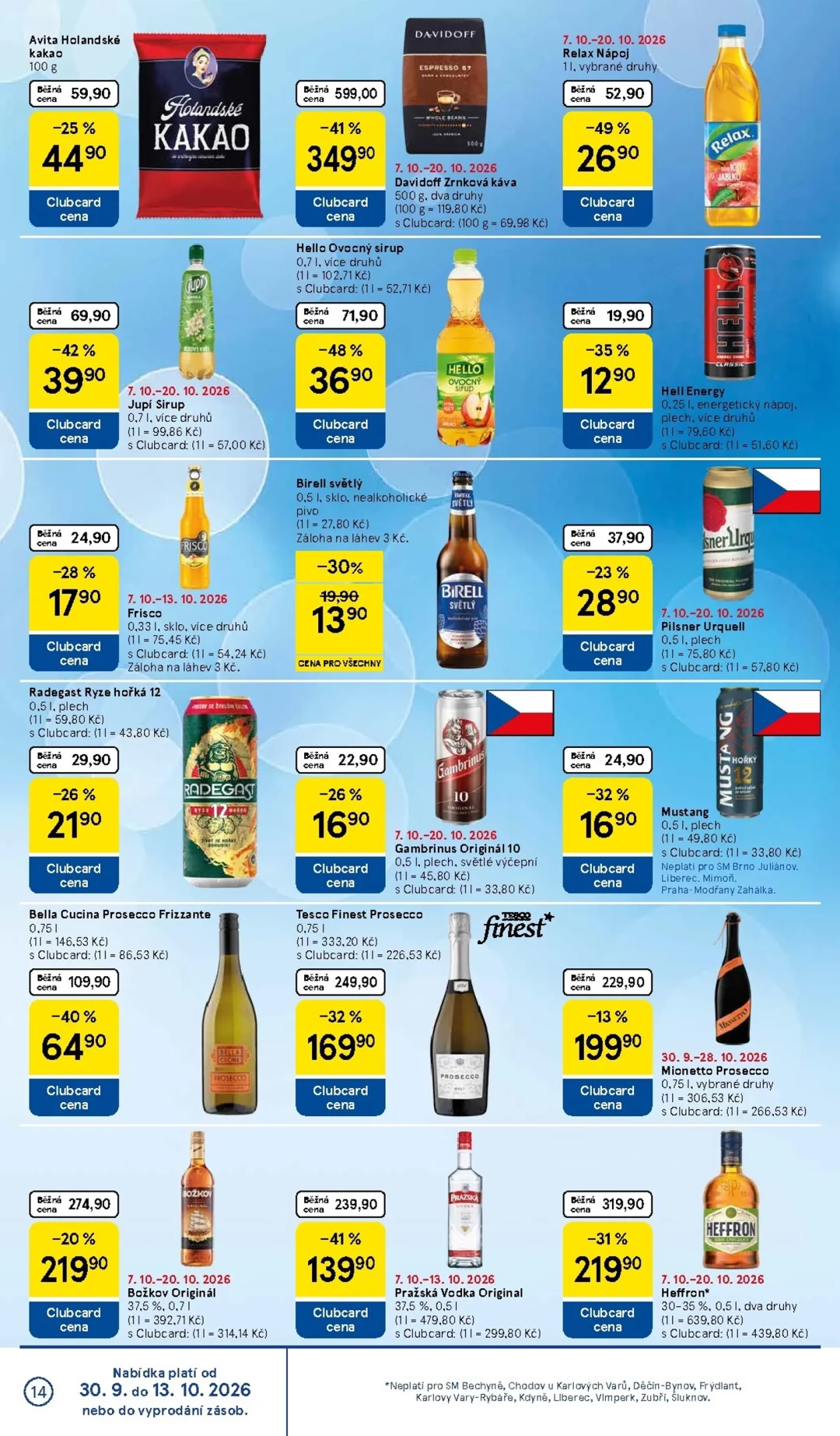 Originální strana 14 z 16 letáku Tesco – Tesco supermarket