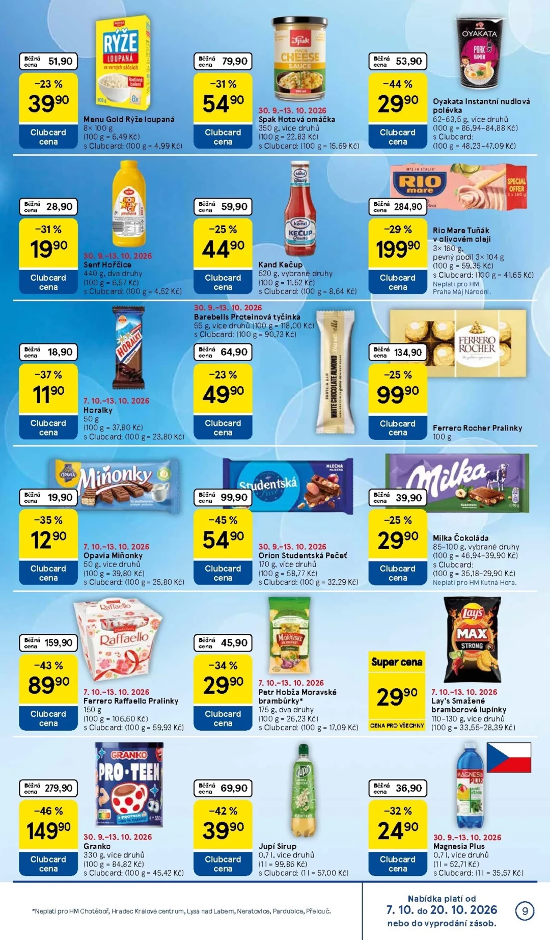 Originální strana 9 z 36 letáku Tesco – Tesco