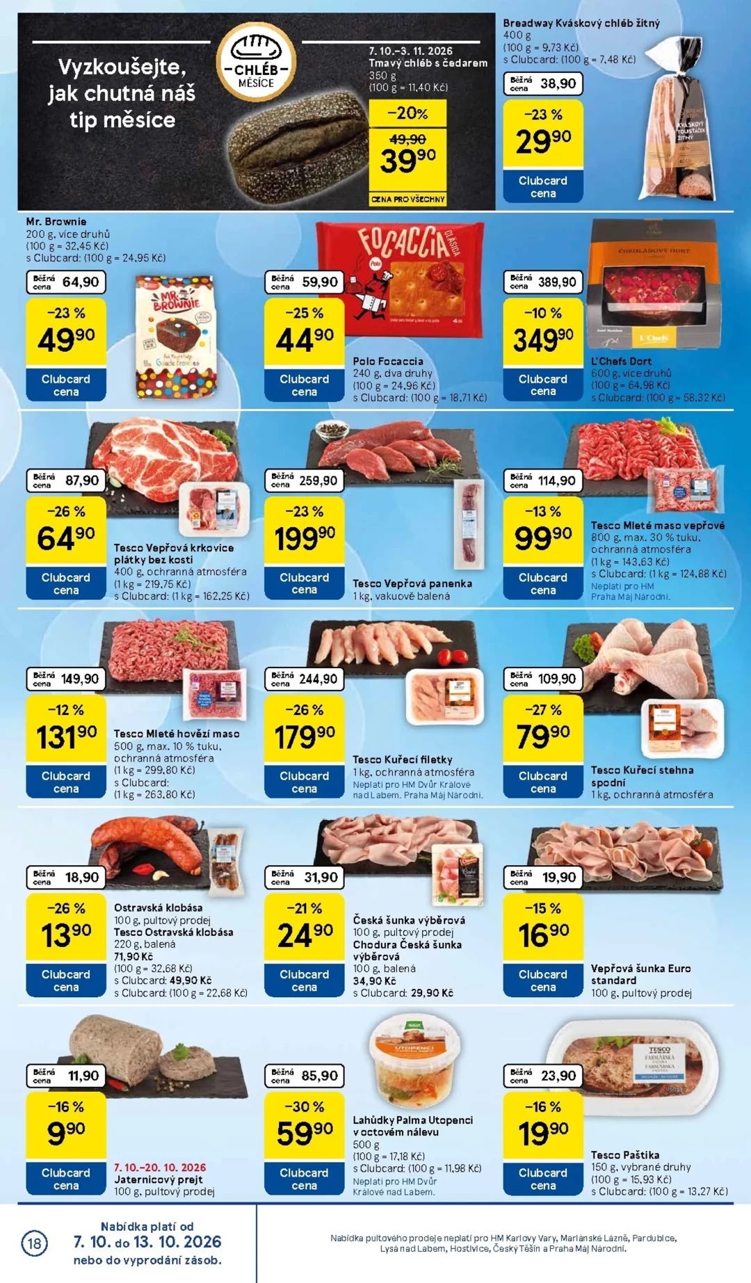 Originální strana 18 z 36 letáku Tesco – Tesco