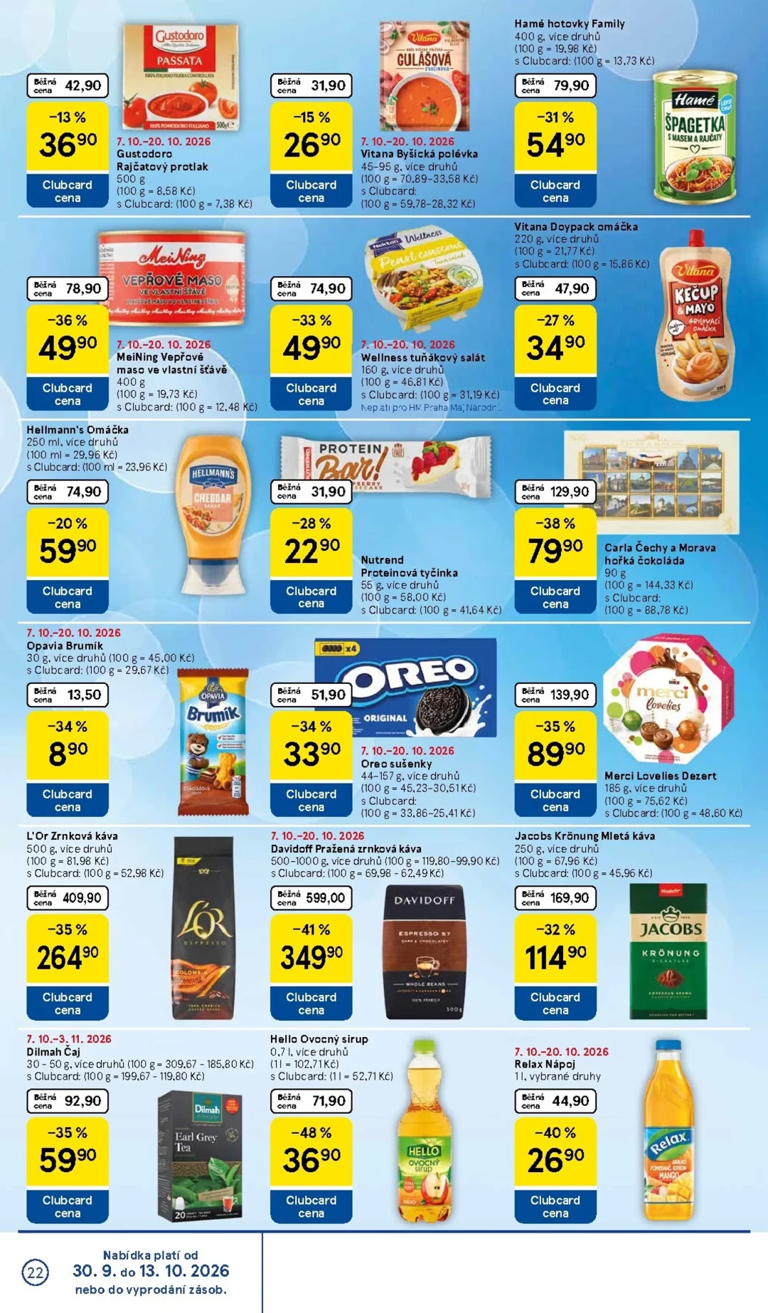 Originální strana 22 z 36 letáku Tesco – Tesco
