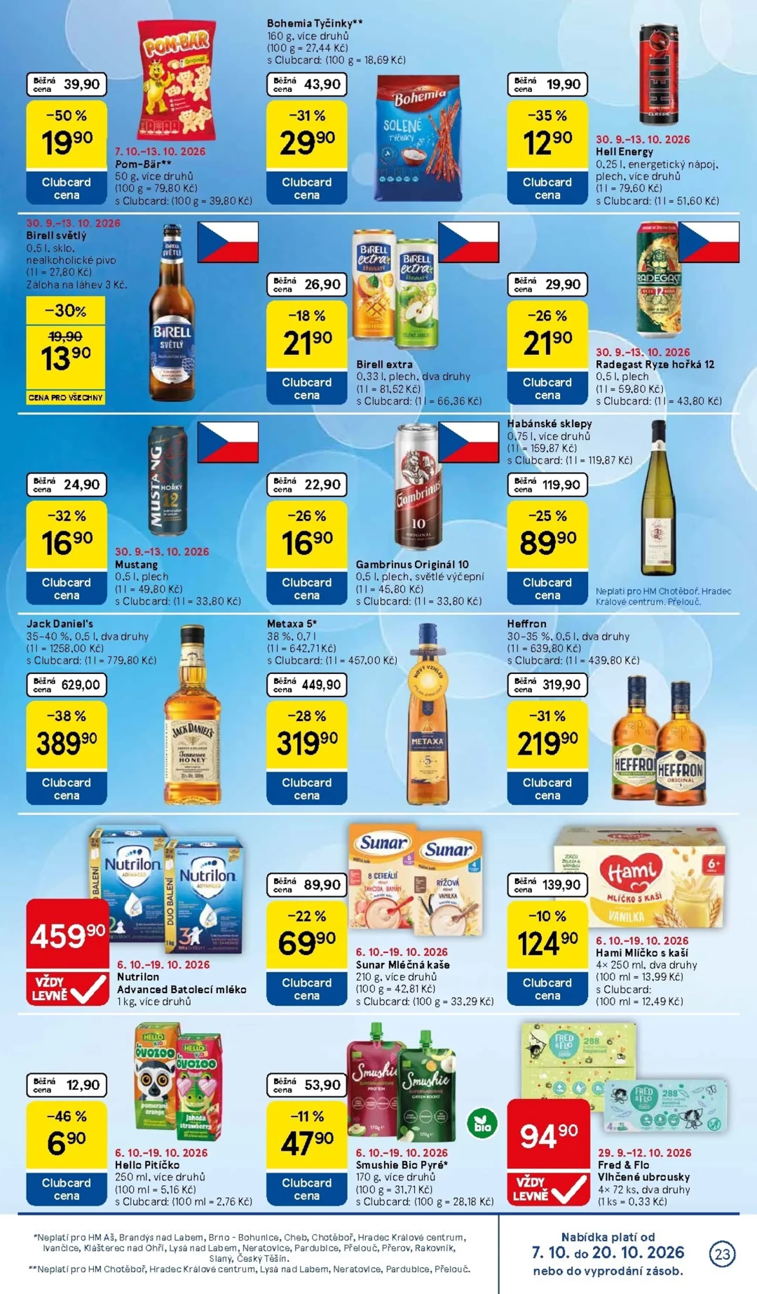 Originální strana 23 z 36 letáku Tesco – Tesco